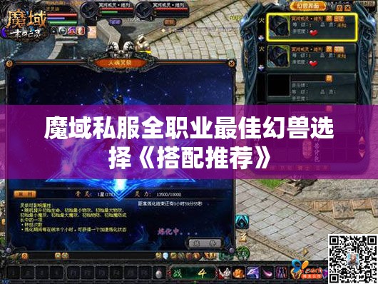 魔域私服全职业最佳幻兽选择《搭配推荐》