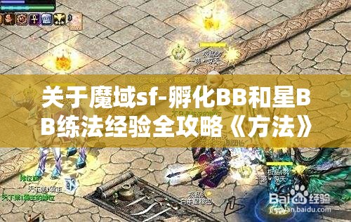 关于魔域sf-孵化BB和星BB练法经验全攻略《方法》