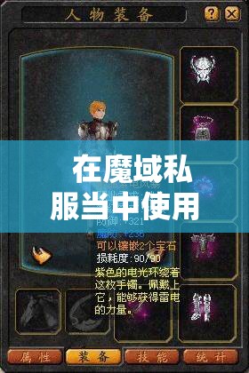 魔域私服发布网中雷霆护腕提供的防御能力很高