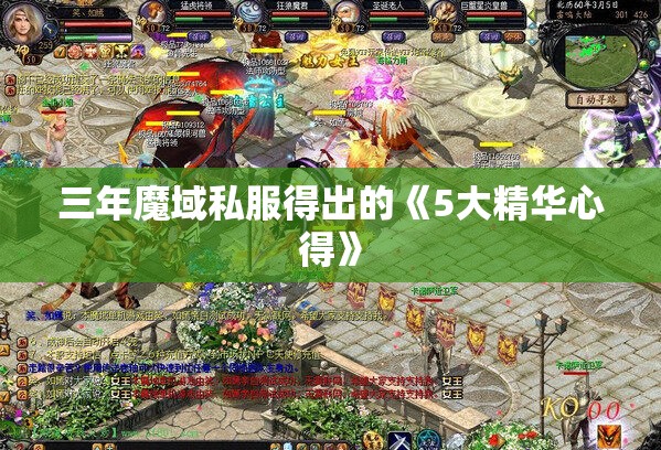 三年魔域私服得出的《5大精华心得》
