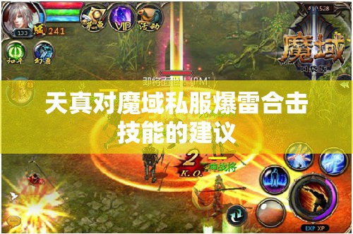 天真对魔域私服爆雷合击技能的建议