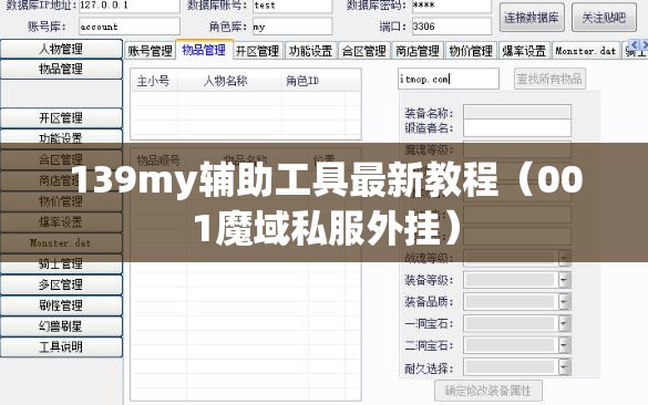 139my辅助工具最新教程（001魔域私服外挂）