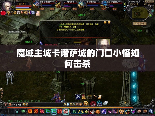 魔域主城卡诺萨城的门口小怪如何击杀