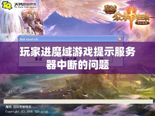 玩家进魔域游戏提示服务器中断的问题