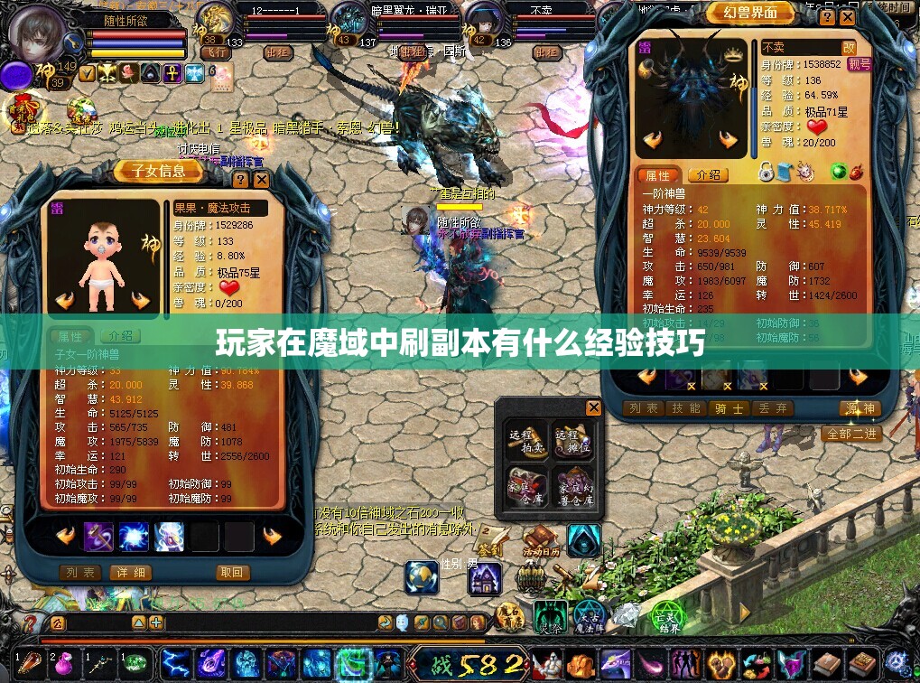 玩家在魔域中刷副本有什么经验技巧