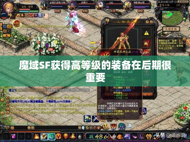 魔域SF获得高等级的装备在后期很重要